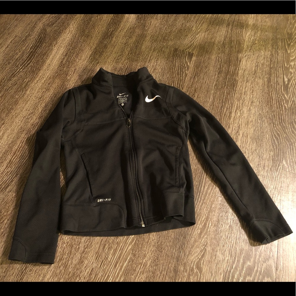 Black Nike Warmup Girls Jacket